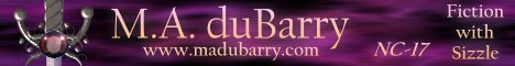 Banner for erotic romance author M.A. duBarry